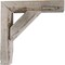 Ekena Millwork 3 1/2"W x 8"D x 8"H Vintage Farmhouse Bracket, Barnwood Decor Collection, Chalk Dust White BKTB03X08X08TRWH - alternate 4